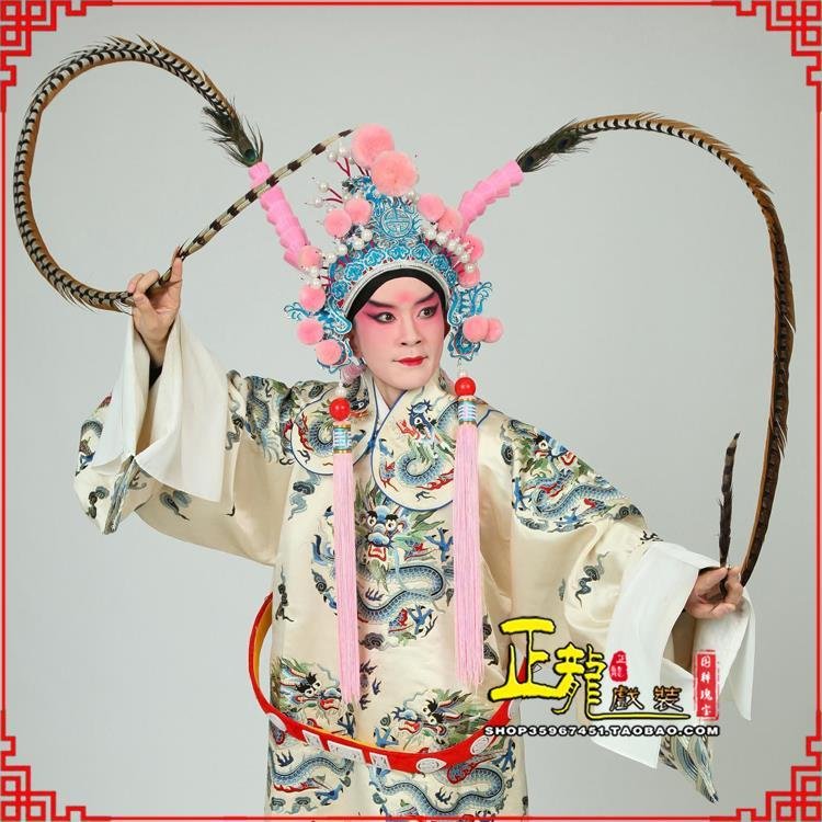 佛冈京剧戏曲道具用品舞台演出精品羽毛雉鸡毛 翎子