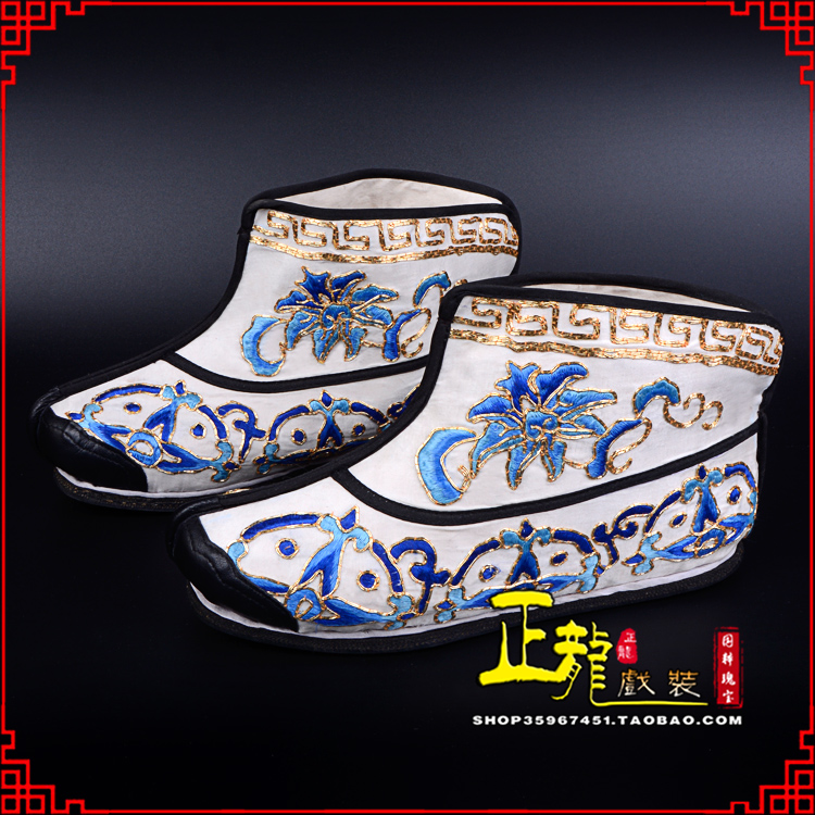 佛冈三岔口武生薄底 手绣绣花快靴