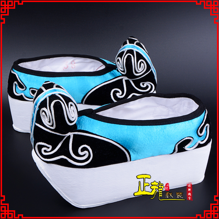 佛冈京越剧黄梅戏古装男书生小生鞋云头鞋戏曲鞋云履 云头鞋