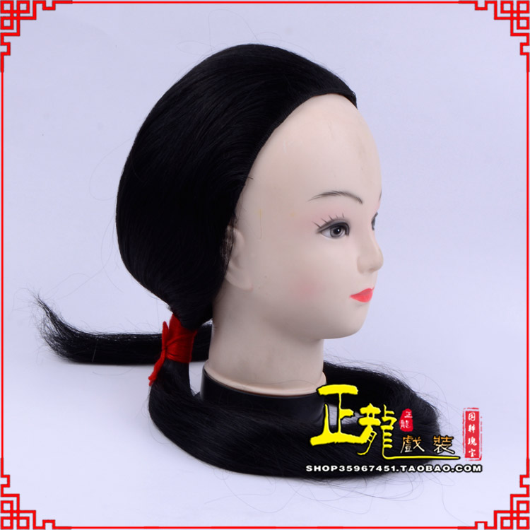 佛冈古装影视演出头套花旦假发 真发古装发