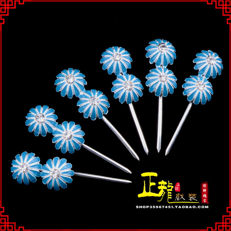 佛冈头面泡子旦角化妆头饰 仿点绸泡子