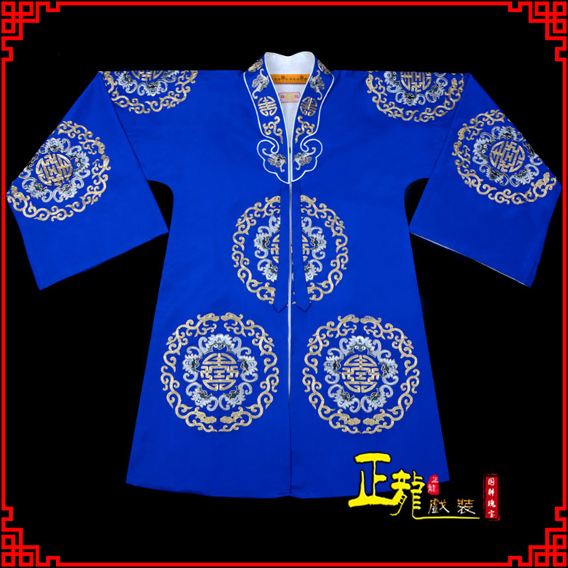 佛冈老旦团花披夫人土地婆软绉五蝠女员外衣