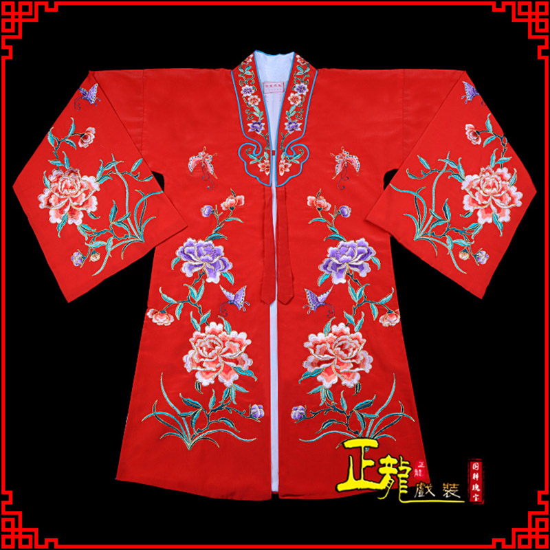 佛冈青衣花旦戏服 好绉小叶牡丹女披