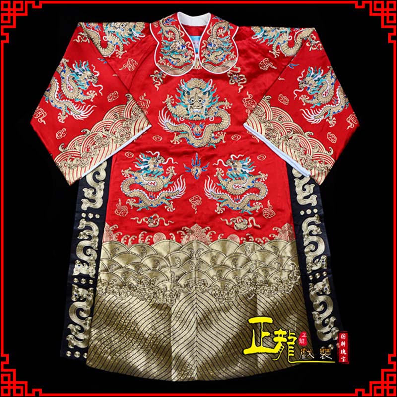 佛冈皇帝蟒袍全金八宝团龙蟒