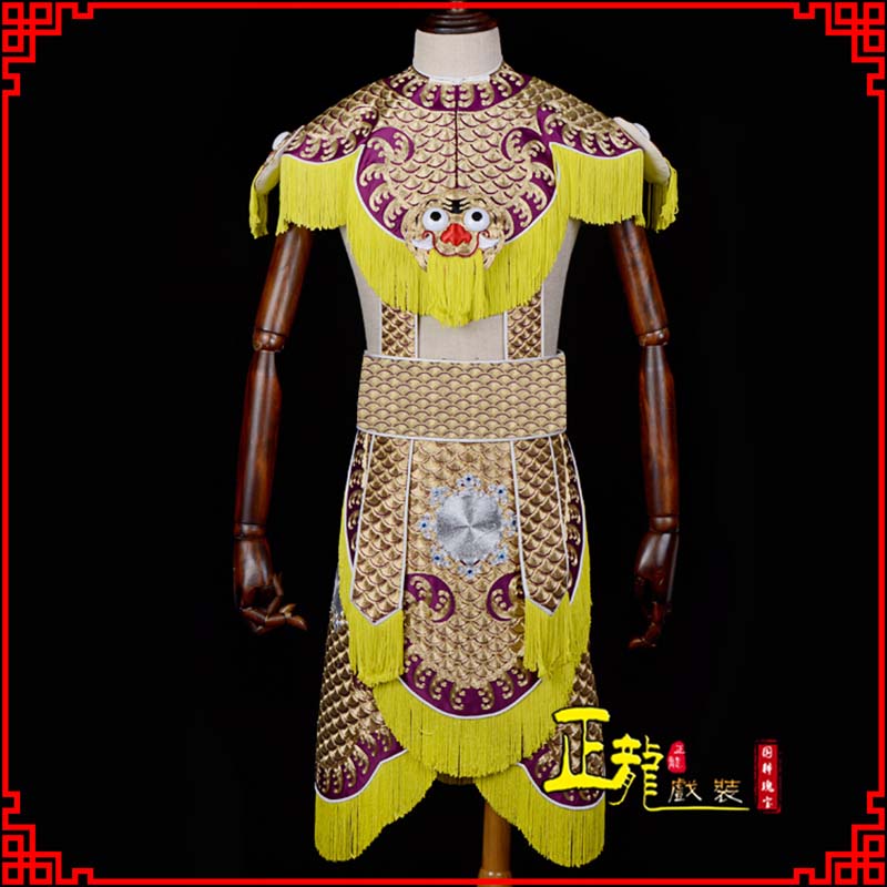 佛冈武将士兵云肩鱼鳞侉子